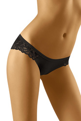 Wol-Bar Soft Fluffy Majtki figi, czarny