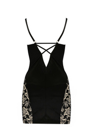 Nocna komplet koszulka + stringi Casmir Victoria chemise black 