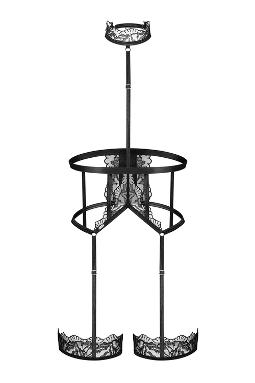 Akcesoria erotyczne uprząż Obsessive Hersis harness black
