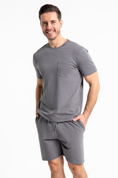 Moraj PDM3400-008 piżama męska z kieszeniami graphite