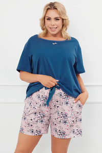Piżama Italian Fashion Sagitta kr.r. kr.sp. jeans/druk
