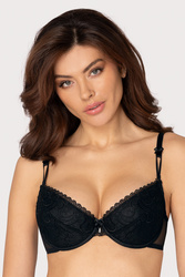 Biustonosz push-up Róża Anuk czarny