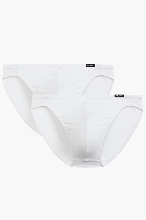 Atlantic 2BMP-014 slipy 2 pack niska talia, wąskie boki grafitowy