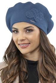 Vivisence 7006Kmpl Komplet beret+szalik, niebieski