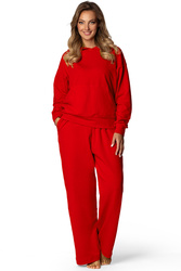 Komplet bluza+spodnie Dkaren DK-K-B8 czerwony