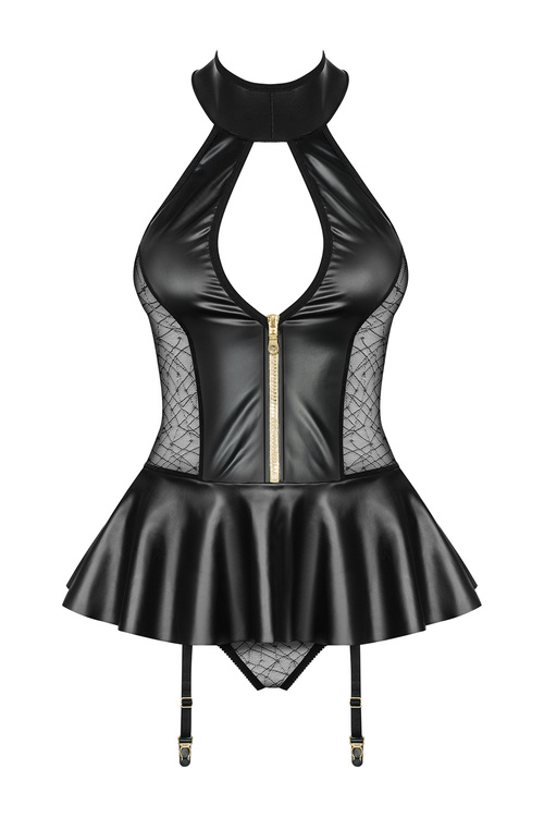 Obsessive 859-COR-1 Gorset sexy, czarny