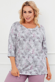 Piżama Italian Fashion Ardila r.3/4 sp.3/4 druk/wrzos