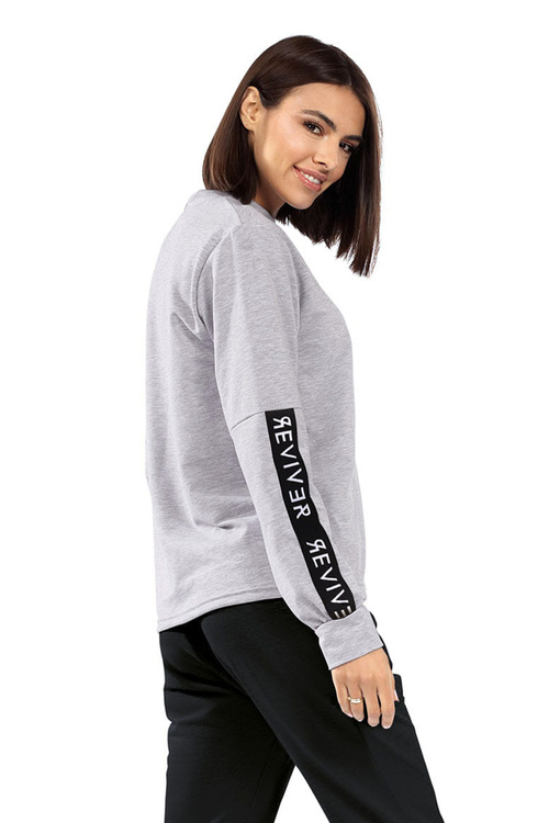 Bluza nierozpinana Reviver F5510 szary