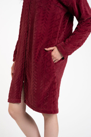 Szlafrok Italian Fashion Rena dł.r. bordo