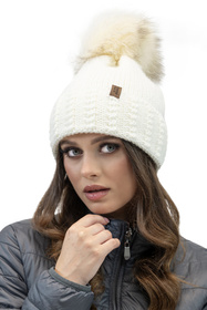 Komplet czapka+komin+rękawiczki Vivisence 70103 Kmpl+R ecru