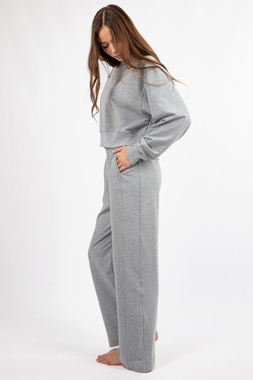 Komplet bluza+spodnie Dkaren DK-K-B23 szary