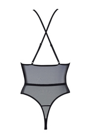 Beauty Night Norah teddy body z koronką i siateczką black