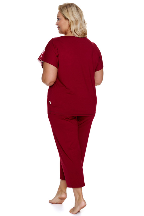 Piżama Doctor Nap PB.7259 burgundy red