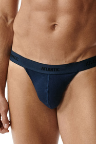 Atlantic 3MP-1576 3-pack Majtki slipy, brąz/indygo/khaki