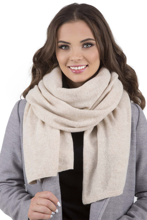 Vivisence 7037Kmpl Komplet beret+szalik, beżowy