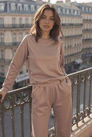 Komplet bluza+spodnie Vivisence 9205kmpl beżowy