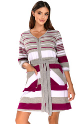 Vivisence 5013 Nocna szlafrok, bordowy