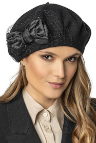 Beret Vivisence 7081 czarny