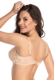 Biustonosz usztywniany Nessa Mamma Lace N536 Maxi beżowy