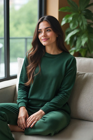 Bluza nierozpinana Vivisence 9004 zielony