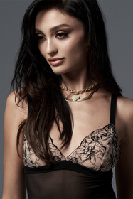 Obsessive Vila Blanes long chemise koszulka nocna długa multicolor