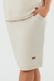 Spódnica Italian Fashion Stella midi beż