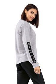 Bluza nierozpinana Reviver F5510 szary