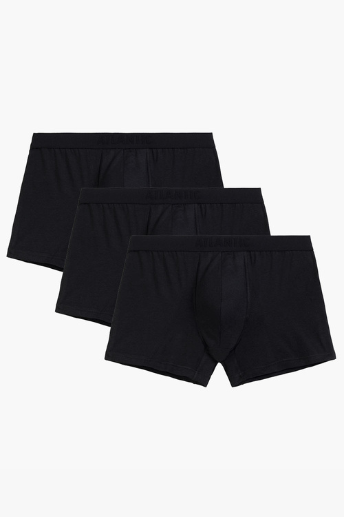 Atlantic 3BMH-016 bokserki męskie 3-pack bambusowe, czarny