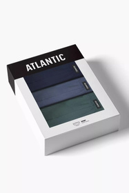 Slipy Atlantic 3MP-132 3-pack cobalt/denim/ciemnozielony