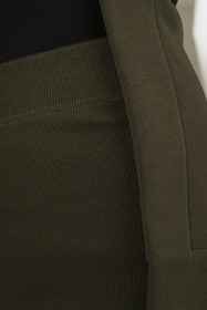 Vivisence 9207kmpl komplet bluza z kapturem, prążkowane legginsy zielony