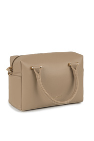 Vivisence T0018 torebka do ręki z zamkiem i odpinanym paskiem beige
