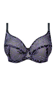 Biustonosz miękki Unikat Anora czarny-fiolet