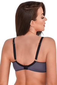 Biustonosz push-up Gaia 1214 Cloe grafitowy 