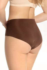 Julimex Chocolate Midi wysokie figi bezszwowe brązowy
