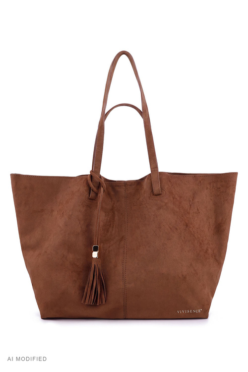 Vivisence T0034 torebka na ramię shopper z magnesem brązowy
