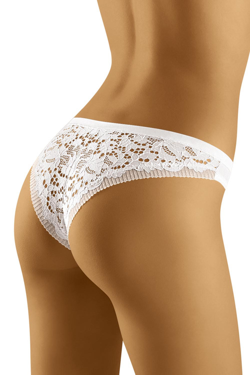 Wol-Bar Soft Flossy Majtki figi, biały