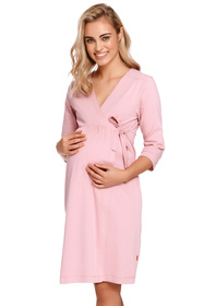 Dn-nightwear SBL.4243 Nocna szlafrok, papaya