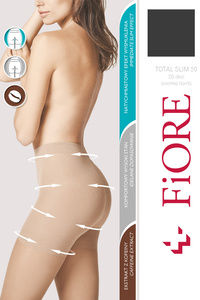 Fiore Total Slim 20 den M5206 Wyrób pończoszniczy rajstopy, black