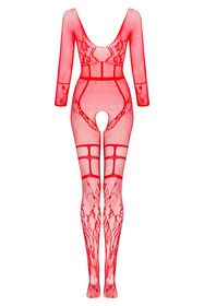 Body bodystocking Beauty Night Lorna BN6731 red