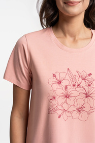 Moraj PDK2800-005 koszula nocna bawełniana krótki rękaw pink