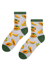 Steven 159-080 Skarpety za kostkę, melanż jasny szary