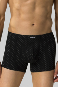 Bokserki Atlantic 3MH-197 3-pak szmaragdowy/czarny/szary