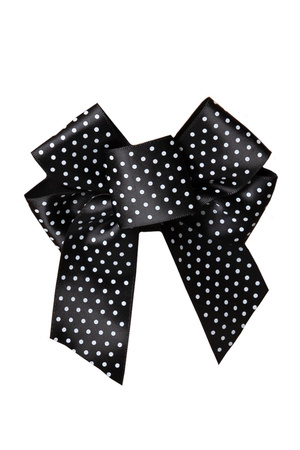 Akcesoria do biustonosza zapięcie Julimex BA-19 kokarda na zapięcie 3-rzędowa polka-dot