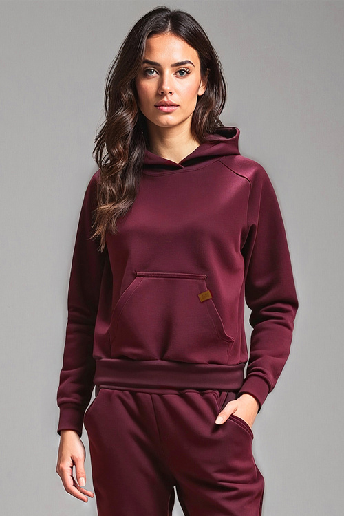 Bluza nierozpinana Vivisence 9003 bordowy