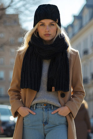 Czapka Vivisence 70112 czarny