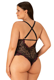 Obsessive Vanessme teddy Body sexy, czarny