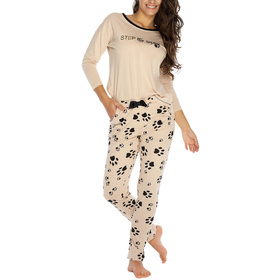 Nocna piżama Piu Bella PDD-08 beige 