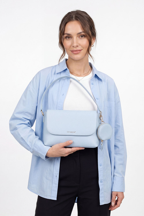 Vivisence T0024 torebka na ramię z odpinaną saszetką baby blue
