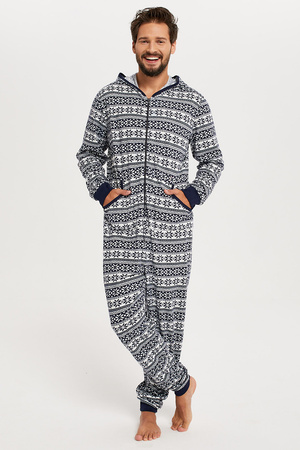 Italian Fashion Alaska Men dł.r. dł.sp. Nocna kombinezon, granat