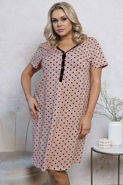 Nocna koszula Italian Fashion Buscato kr.r. druk
